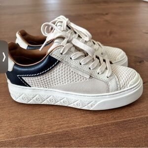 Tori Burch Lady Bug Cream and Black Sneakers